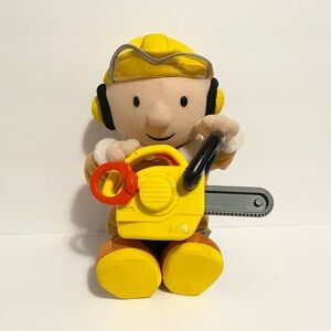Bob the Builder Plush Sounds Movement Motion Y2K 2002 Stuffed Doll Playskool Toy